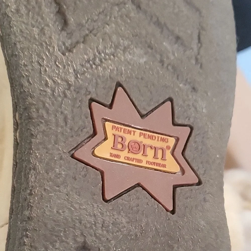Born Cream and Tan Winter Boots